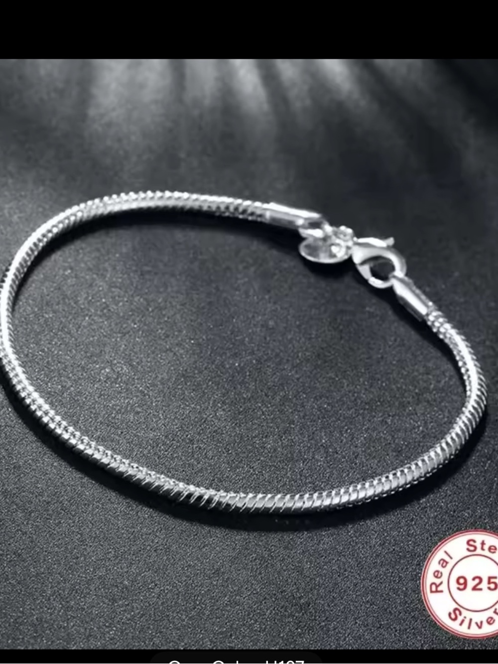 925 Sterling Silver Charm  Bracelet - Silver 18cm NEW